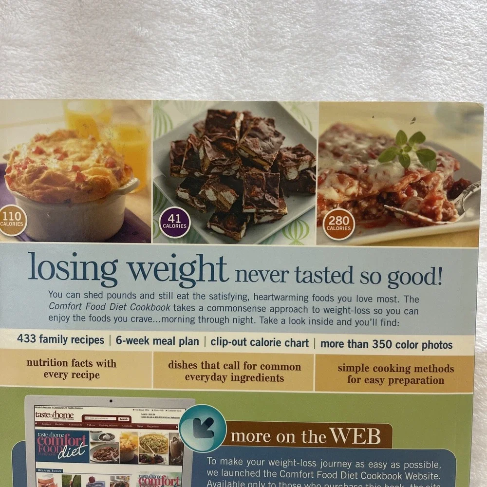 Taste of Home Comfort Food Diet Cookbook Lose Weight Eat‎ Great Recipes